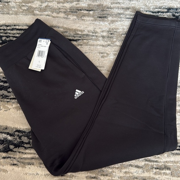 Adidas Ladies' Fleece Pant Sweatpants Women’s Black Color Size Large - Picture 4 of 6